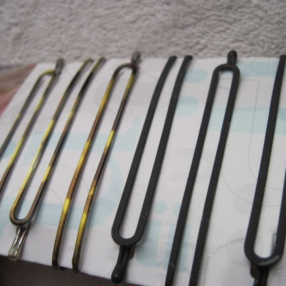 6 Scunci Open Design Betsy Metal Bobby Slide Hair Pin Silver Bronze Copper Black - Picture 8 of 12